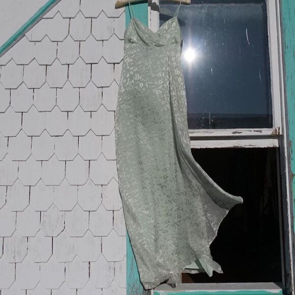 NWT dead/old stock burnout velvet minty mermaid maxi dress - Picture 13 of 13